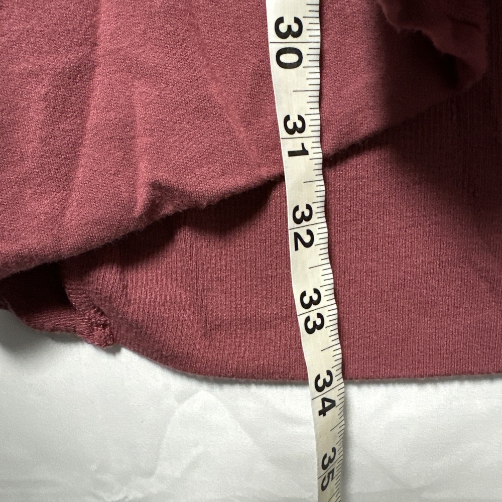 Athleta Women's XL Maroon Pranayama Restore Wrap Cardigan Ribbed Boho Flowy Chic - Picture 4 of 6